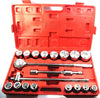 Set-Chiavi-A-Bussola-3/4-21-Pz.-19-50mm-Per-Camion-E-Trattori-Chrome-Vanadium