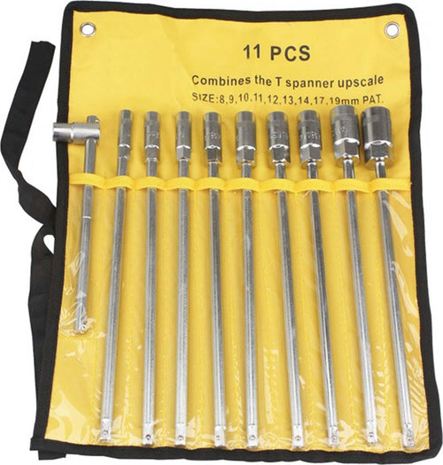Set Chiavi A Bussola A T Con Impugnatura Extra Lunga 8 9 10 11 12 13 14 17 19 Mm Fai da te/Utensili elettrici e a mano/Utensili a mano/Bussole e set di bussole/Corredi di bussole/Standard Trade Shop italia - Napoli, Commerciovirtuoso.it