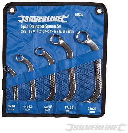 Set chiavi di ostruzione Serie C in acciaio cromo doppia testa + fodero Prezzo 5pz