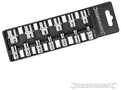 Set chiavi Silverline a bussola 13 pezzi 1/4 misure 4-14mm in acciaio Prezzo