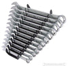 Set chiavi Silverline in acciaio temprato 12 Pezzi da 8 a 19 mm e anello esagonale 15°