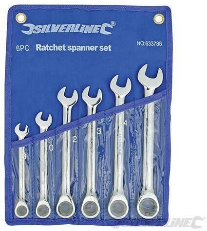Set chiavi Silverline testa fissa croce cricchetto in acciaio 8 a 17 mm Prezzo
