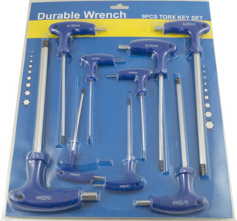 SET CHIAVINI A T TORX ESAGONALI ACCIAIO 9 PEZZI BALL POINT CON MANICO A ELLE L Fai da te/Utensili elettrici e a mano/Utensili a mano/Chiavi e chiavi inglesi/Chiavi esagonali Trade Shop italia - Napoli, Commerciovirtuoso.it
