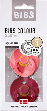 Set Ciucci BIBS Corallo/Rubino 0-6 Prima infanzia/Succhietti e massaggiagengive/Succhietti La Casa Del Bebè - Napoli, Commerciovirtuoso.it