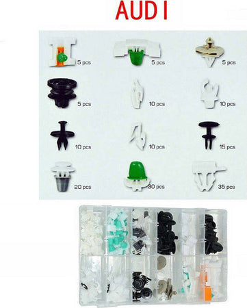 Set Clip Di Fissaggio Per Auto Audi Confezione 150 Pezzi Ricambi Plastica Auto e Moto/Parti per auto/Strumentazione/Dadi e bulloni Trade Shop italia - Napoli, Commerciovirtuoso.it