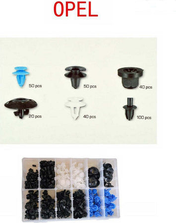 Set Clip Di Fissaggio Per Auto Opel Confezione 300 Pezzi Ricambi Plastica Auto e Moto/Parti per auto/Strumentazione/Dadi e bulloni Trade Shop italia - Napoli, Commerciovirtuoso.it