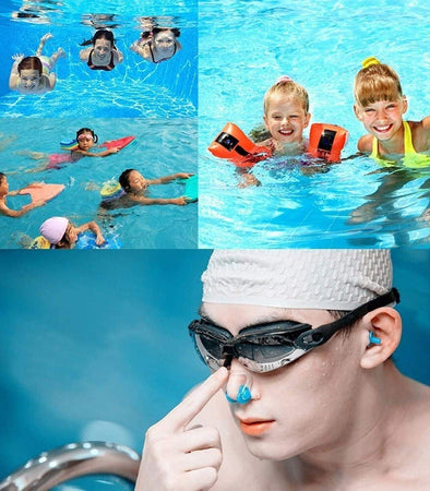 Set Clip Naso Nuoto + Tappi Per Orecchie Immersioni Subacquee Assortiti 605431 Sport e tempo libero/Attività ricreative all'aperto/Sport acquatici/Immersione e Snorkeling/Maschere Trade Shop italia - Napoli, Commerciovirtuoso.it