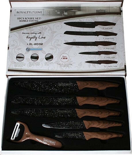 Set Coltelli 5pz. Royalty Line Cucina Professionali Chef Ristorante Rl-wd5m Casa e cucina/Utensili da cucina/Coltelli da cucina/Set di coltelli da cucina Trade Shop italia - Napoli, Commerciovirtuoso.it