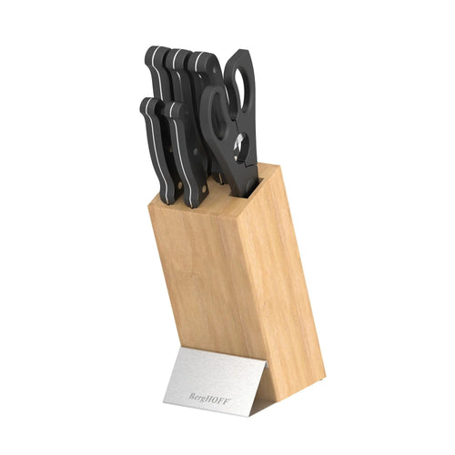 Set Coltelli con Ceppo 7 Pezzi in Acciaio – Berghoff 1315152 Pica