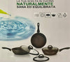 Set completo da cucina 6 pezzi , 3 padelle e 3 coperchi in vetro temperato con pomello adatto a tutti i tipi di piano cottura Casa e cucina/Pentole padelle e pirofile/Pentole e padelle/Set/Set di padelle Puleo Casa - Palermo, Commerciovirtuoso.it