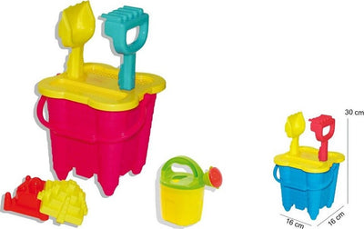 Set Completo Mare Secchiello Castello Con Formette Innaffiatoio 16x30 Cm 115111 Giochi e giocattoli/Sport e giochi all'aperto/Sabbiere e giocattoli da spiaggia/Giocattoli per sabbia e spiaggia Trade Shop italia - Napoli, Commerciovirtuoso.it