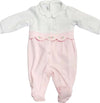 Set Completo Nascita Bimba Kit 5Pz. Tutina Completino Rosa e Bianco +1 Cappello +1Bavaglino +1 Coperta +1 Lenzuolo Ricamato Set Completo Nascita Bimba Sanitaria Gioia del Bimbo - Villa San Giovanni, Commerciovirtuoso.it