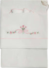 Set Completo Nascita Bimba Kit 5Pz. Tutina Completino Rosa e Bianco +1 Cappello +1Bavaglino +1 Coperta +1 Lenzuolo Ricamato Set Completo Nascita Bimba Sanitaria Gioia del Bimbo - Villa San Giovanni, Commerciovirtuoso.it