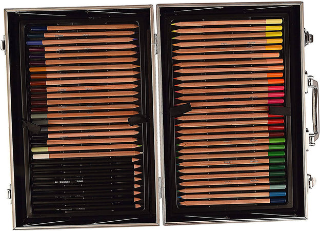 Set Completo per Colorare e Dipingere 122 Pezzi Matite Colorate Pastelli Valigetta Complete Artist Kit DALER set completo colori da artista Ferrario