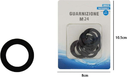 Set Confezione 12 Pz Guarnizioni M24 Nere Per Aeratori Rubinetto Idraulica 69382 Casa, arredamento e bricolage > Accessori Bagno > Raccordi e Tubi Trade Shop italia - Napoli, Commerciovirtuoso.it
