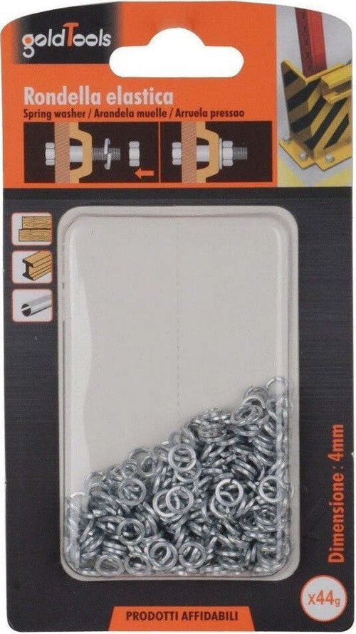 Set Confezione 44 Gr. Rondelle Elastiche In Acciaio Rondella Diametro 4 Mm 90833 Fai da te/Ferramenta/Chiodi viti ed elementi di fissaggio/Rondelle/Rondelle piatte Trade Shop italia - Napoli, Commerciovirtuoso.it