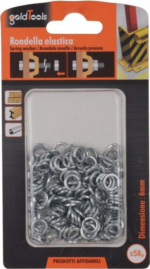 Set Confezione 58 Gr. Rondelle Elastiche In Acciaio Rondella Diametro 6 Mm 90835 Fai da te/Ferramenta/Chiodi viti ed elementi di fissaggio/Rondelle/Rondelle piatte Trade Shop italia - Napoli, Commerciovirtuoso.it