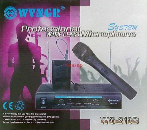 Set Coppia Microfoni Wireless Wg-210b Per Karaoke Feste Dj's Discoteca Strumenti Musicali/Microfoni/Wireless Trade Shop italia - Napoli, Commerciovirtuoso.it