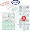 Set Copripiumino E Federe Bifaccia Doubleface Parure Copripiumino Con Stampa Digitale 100% Cotone Made in Italy Ventagli Casa e cucina/Tessili per la casa/Biancheria da letto/Copripiumini e set da letto/Set copripiumini e federe Novilunio - Sesto San Giovanni, Commerciovirtuoso.it