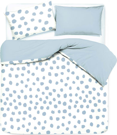 Set Copripiumino E Federe Bifaccia Doubleface Parure Copripiumino Stampa Digitale 100% Cotone Made in Italy Dot Maxi Celeste Diverse Misure Casa e cucina/Tessili per la casa/Biancheria da letto/Copripiumini e set da letto/Set copripiumini e federe Novilunio - Sesto San Giovanni, Commerciovirtuoso.it