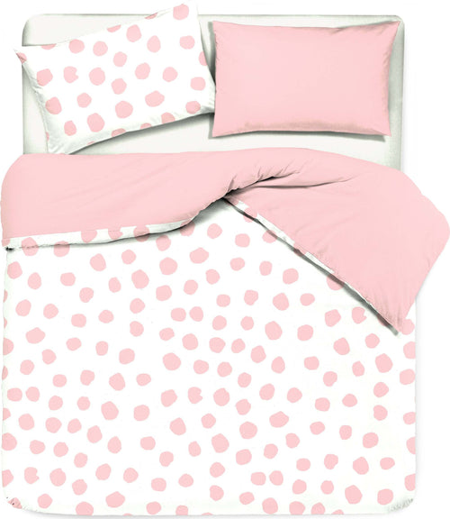 Set Copripiumino E Federe Bifaccia Doubleface Parure Copripiumino Stampa Digitale 100% Cotone Made in Italy Dot Maxi Rosa Diverse Misure Casa e cucina/Tessili per la casa/Biancheria da letto/Copripiumini e set da letto/Set copripiumini e federe Novilunio - Sesto San Giovanni, Commerciovirtuoso.it
