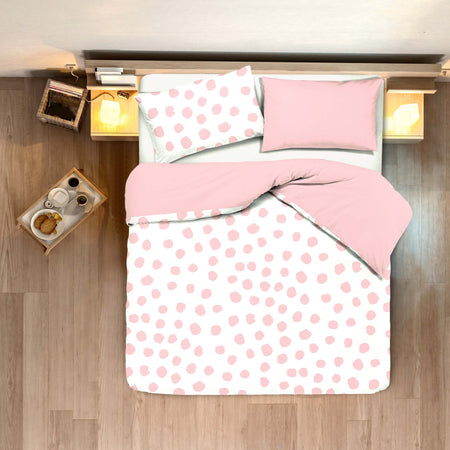 Set Copripiumino E Federe Bifaccia Doubleface Parure Copripiumino Stampa Digitale 100% Cotone Made in Italy Dot Maxi Rosa Diverse Misure Casa e cucina/Tessili per la casa/Biancheria da letto/Copripiumini e set da letto/Set copripiumini e federe Novilunio - Sesto San Giovanni, Commerciovirtuoso.it