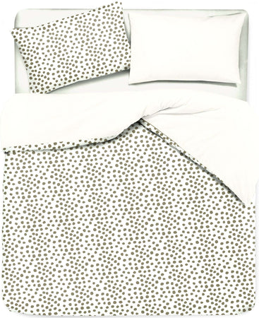 Set Copripiumino E Federe Bifaccia Doubleface Parure Copripiumino Stampa Digitale 100% Cotone Made in Italy Dot Mini Tortora Diverse Misure Casa e cucina/Tessili per la casa/Biancheria da letto/Copripiumini e set da letto/Set copripiumini e federe Novilunio - Sesto San Giovanni, Commerciovirtuoso.it