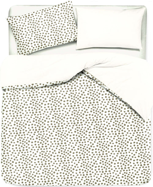 Set Copripiumino E Federe Bifaccia Doubleface Parure Copripiumino Stampa Digitale 100% Cotone Made in Italy Dot Mini Tortora Diverse Misure Casa e cucina/Tessili per la casa/Biancheria da letto/Copripiumini e set da letto/Set copripiumini e federe Novilunio - Sesto San Giovanni, Commerciovirtuoso.it