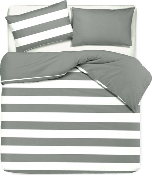 Set Copripiumino E Federe Bifaccia Doubleface Parure Copripiumino Stampa Digitale 100% Cotone Made in Italy Riga Maxi Grigio Diverse Misure Casa e cucina/Tessili per la casa/Biancheria da letto/Copripiumini e set da letto/Set copripiumini e federe Novilunio - Sesto San Giovanni, Commerciovirtuoso.it