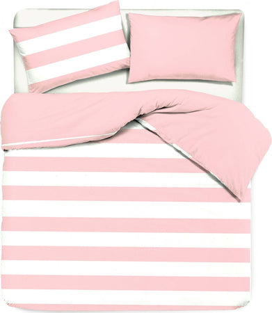 Set Copripiumino E Federe Bifaccia Doubleface Parure Copripiumino Stampa Digitale 100% Cotone Made in Italy Riga Maxi Rosa Diverse Misure Casa e cucina/Tessili per la casa/Biancheria da letto/Copripiumini e set da letto/Set copripiumini e federe Novilunio - Sesto San Giovanni, Commerciovirtuoso.it