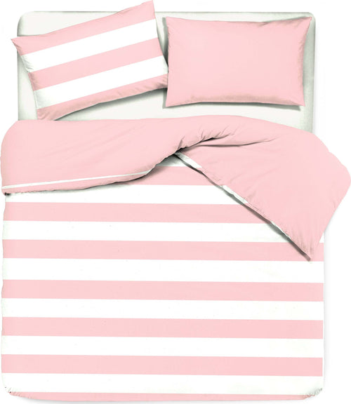 Set Copripiumino E Federe Bifaccia Doubleface Parure Copripiumino Stampa Digitale 100% Cotone Made in Italy Riga Maxi Rosa Diverse Misure Casa e cucina/Tessili per la casa/Biancheria da letto/Copripiumini e set da letto/Set copripiumini e federe Novilunio - Sesto San Giovanni, Commerciovirtuoso.it
