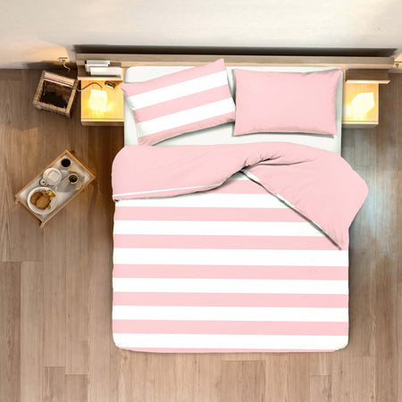 Set Copripiumino E Federe Bifaccia Doubleface Parure Copripiumino Stampa Digitale 100% Cotone Made in Italy Riga Maxi Rosa Diverse Misure Casa e cucina/Tessili per la casa/Biancheria da letto/Copripiumini e set da letto/Set copripiumini e federe Novilunio - Sesto San Giovanni, Commerciovirtuoso.it
