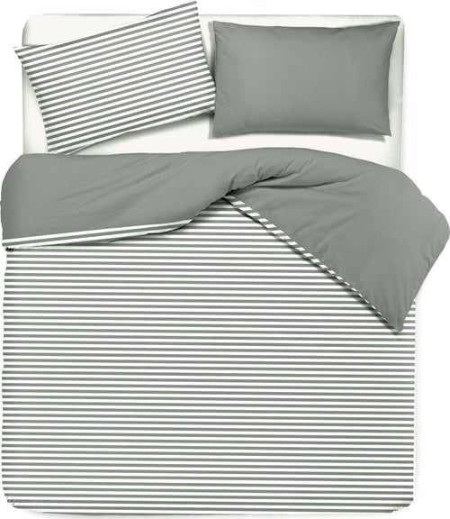 Set Copripiumino E Federe Bifaccia Doubleface Parure Copripiumino Stampa Digitale 100% Cotone Made in Italy Riga Mini Grigio Diverse Misure Casa e cucina/Tessili per la casa/Biancheria da letto/Copripiumini e set da letto/Set copripiumini e federe Novilunio - Sesto San Giovanni, Commerciovirtuoso.it