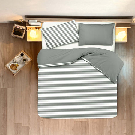 Set Copripiumino E Federe Bifaccia Doubleface Parure Copripiumino Stampa Digitale 100% Cotone Made in Italy Riga Mini Grigio Diverse Misure Casa e cucina/Tessili per la casa/Biancheria da letto/Copripiumini e set da letto/Set copripiumini e federe Novilunio - Sesto San Giovanni, Commerciovirtuoso.it