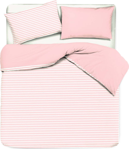 Set Copripiumino E Federe Bifaccia Doubleface Parure Copripiumino Stampa Digitale 100% Cotone Made in Italy Riga Mini Rosa Diverse Misure Casa e cucina/Tessili per la casa/Biancheria da letto/Copripiumini e set da letto/Set copripiumini e federe Novilunio - Sesto San Giovanni, Commerciovirtuoso.it