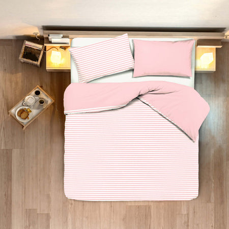 Set Copripiumino E Federe Bifaccia Doubleface Parure Copripiumino Stampa Digitale 100% Cotone Made in Italy Riga Mini Rosa Diverse Misure Casa e cucina/Tessili per la casa/Biancheria da letto/Copripiumini e set da letto/Set copripiumini e federe Novilunio - Sesto San Giovanni, Commerciovirtuoso.it