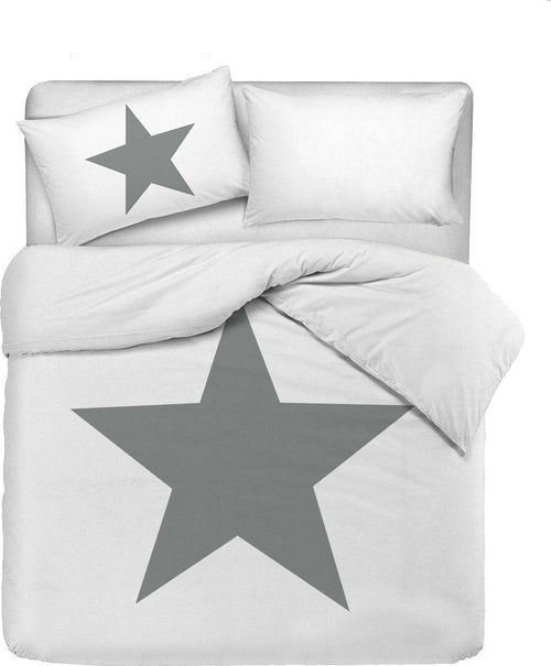 Set Copripiumino E Federe Da Letto Novilunio in 100% Cotone Copripiumino E Federe Doubleface Stampa Digitale Stella Grigia Diverse Misure Casa e cucina/Tessili per la casa/Biancheria da letto/Copripiumini e set da letto/Set copripiumini e federe Novilunio - Sesto San Giovanni, Commerciovirtuoso.it