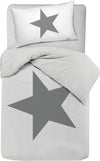 Set Copripiumino E Federe Da Letto Novilunio in 100% Cotone Copripiumino E Federe Doubleface Stampa Digitale Stella Grigia Diverse Misure Casa e cucina/Tessili per la casa/Biancheria da letto/Copripiumini e set da letto/Set copripiumini e federe Novilunio - Sesto San Giovanni, Commerciovirtuoso.it