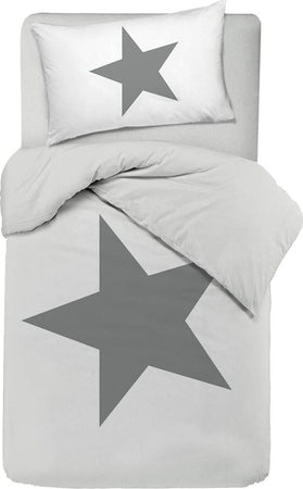 Set Copripiumino E Federe Da Letto Novilunio in 100% Cotone Copripiumino E Federe Doubleface Stampa Digitale Stella Grigia Diverse Misure Casa e cucina/Tessili per la casa/Biancheria da letto/Copripiumini e set da letto/Set copripiumini e federe Novilunio - Sesto San Giovanni, Commerciovirtuoso.it