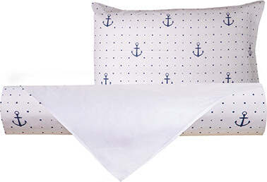 Set-Copripiumino-Federe-Bifaccia-Conchiglie-Fondo-Grigio-Parure-Copripiumino-in-Cotone-Made-in-Italy-ANCORE