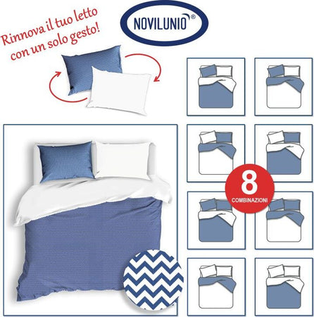 Set Copripiumino + Federe Bifaccia Doubleface Grigio Fantasia Zig Zag Parure Copripiumino Stampa Digitale 100% Cotone Made in Italy Casa e cucina/Tessili per la casa/Biancheria da letto/Copripiumini e set da letto/Set copripiumini e federe Novilunio - Sesto San Giovanni, Commerciovirtuoso.it