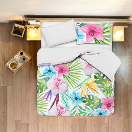 Set Copripiumino + Federe Bifaccia Doubleface Parure Copripiumino Con Stampa Digitale 100% Cotone Made in Italy Tropical Casa e cucina/Tessili per la casa/Biancheria da letto/Copripiumini e set da letto/Set copripiumini e federe Novilunio - Sesto San Giovanni, Commerciovirtuoso.it