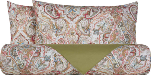 Set copripiumino federe bifaccia Doubleface parure Copripiumino eleganti fantasie stampa digitale 100% cotone Made in Italy PAISLEY DORATO Casa e cucina/Tessili per la casa/Biancheria da letto/Copripiumini e set da letto/Copripiumini Novilunio - Sesto San Giovanni, Commerciovirtuoso.it