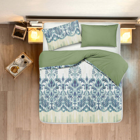 Set Copripiumino Federe Bifaccia Doubleface Parure Copripiumino Eleganti Fantasie Stampa Digitale 100% Cotone Made In Italy Broccato Casa e cucina/Tessili per la casa/Biancheria da letto/Copripiumini e set da letto/Copripiumini Novilunio - Sesto San Giovanni, Commerciovirtuoso.it