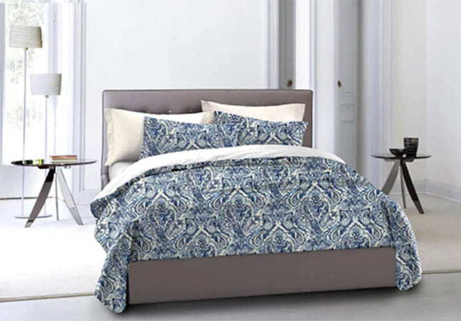 Set-copripiumino-federe-bifaccia-Doubleface-parure-Copripiumino-eleganti-fantasie-stampa-digitale-100%-cotone-Made-in-Italy-PAISLEY-BLU