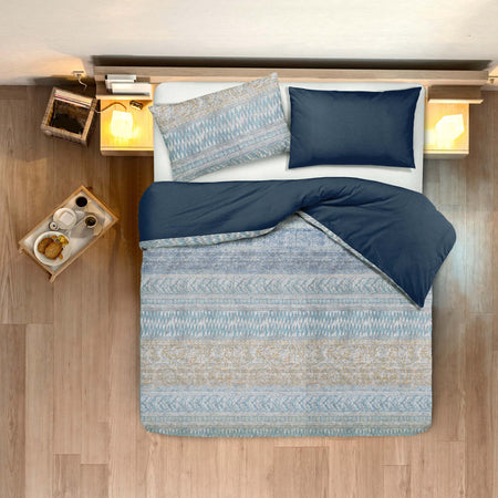 Set Copripiumino Federe Bifaccia Doubleface Parure Copripiumino Eleganti Fantasie Stampa Digitale 100% Cotone Made In Italy Terra E Mare Casa e cucina/Tessili per la casa/Biancheria da letto/Copripiumini e set da letto/Copripiumini Novilunio - Sesto San Giovanni, Commerciovirtuoso.it