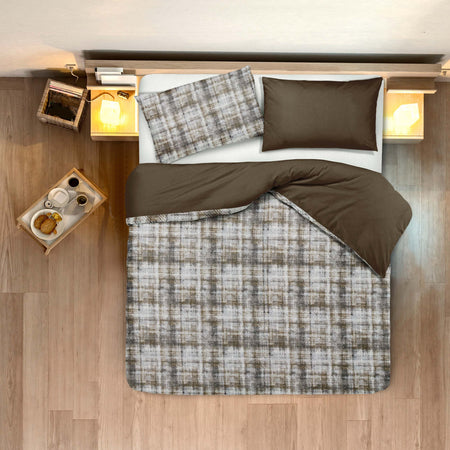 Set Copripiumino Federe Bifaccia Doubleface Parure Copripiumino Eleganti Fantasie Stampa Digitale 100% Cotone Made In Italy Bruma Casa e cucina/Tessili per la casa/Biancheria da letto/Copripiumini e set da letto/Copripiumini Novilunio - Sesto San Giovanni, Commerciovirtuoso.it