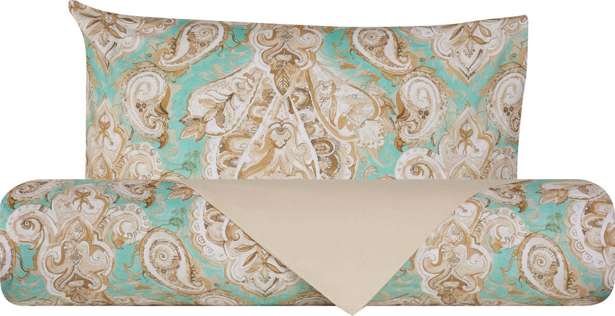 Set copripiumino federe bifaccia Doubleface parure Copripiumino eleganti fantasie stampa digitale 100% cotone Made in Italy PAISLEY VERDE Casa e cucina/Tessili per la casa/Biancheria da letto/Copripiumini e set da letto/Copripiumini Novilunio - Sesto San Giovanni, Commerciovirtuoso.it