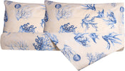 Set Copripiumino Federe Bifaccia Doubleface Parure Copripiumino Stampa Digitale 100% Cotone Made In Italy Coralli Azzurro Casa e cucina/Tessili per la casa/Biancheria da letto/Copripiumini e set da letto/Copripiumini Novilunio - Sesto San Giovanni, Commerciovirtuoso.it