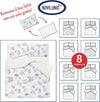 Set Copripiumino Federe Bifaccia Doubleface Parure Copripiumino Stampa Digitale 100% Cotone Made In Italy Coralli Azzurro Casa e cucina/Tessili per la casa/Biancheria da letto/Copripiumini e set da letto/Copripiumini Novilunio - Sesto San Giovanni, Commerciovirtuoso.it